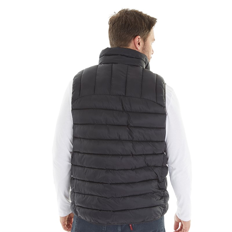 Trespass Mens Hoppers Micro Padded Gilet Black