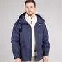 Trespass Mens Corvo Hooded Waterproof Shell Jacket Navy