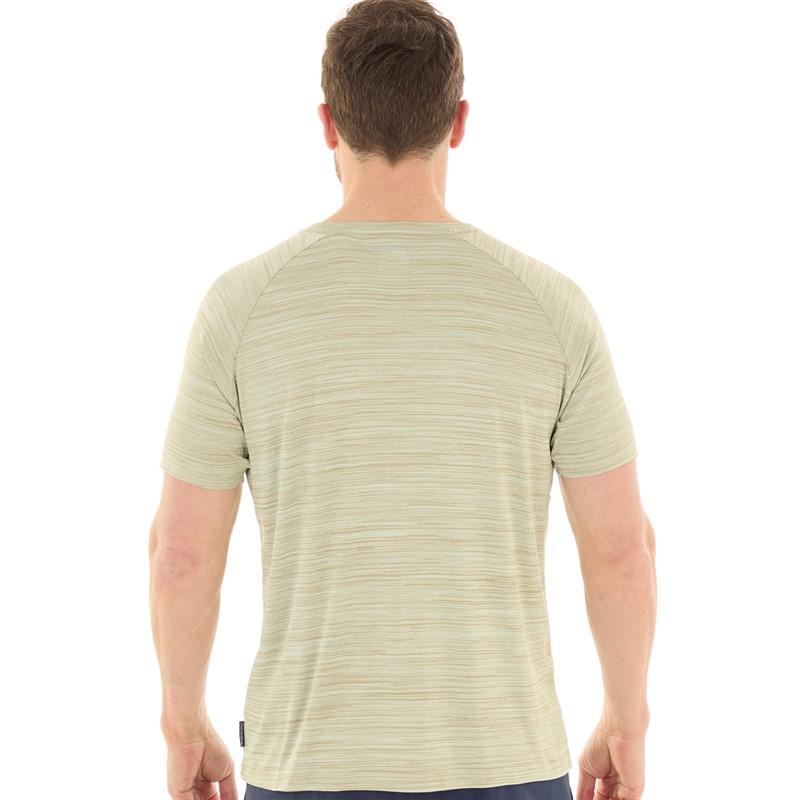 Trespass Mens Leecana Tech T-Shirt Light Sage Marl