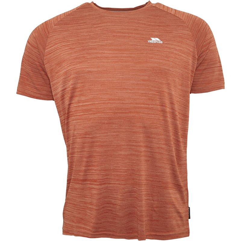 Trespass Mens Leecana Tech T-shirt Salsa Marl