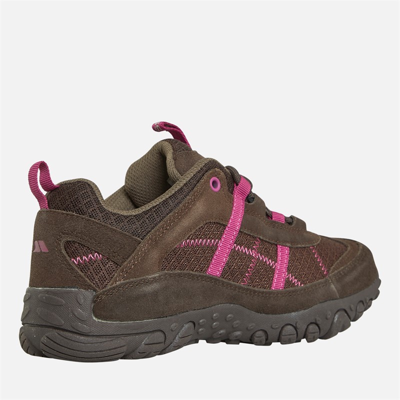 Trespass Womens Fell Breathable Walking Shoes Coffee