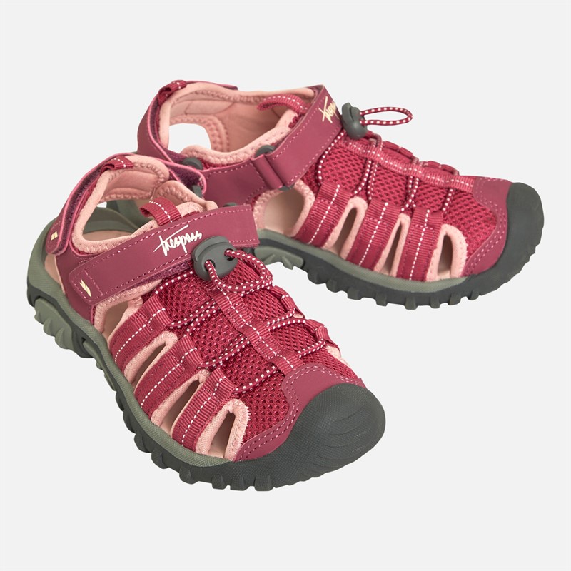 Trespass Girls Nantucket Sandals Heather Rose