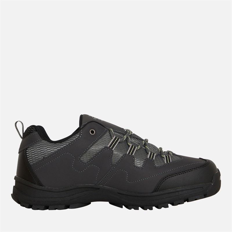 Trespass Mens Finley Low Cut Waterproof Walking Shoes Graphite