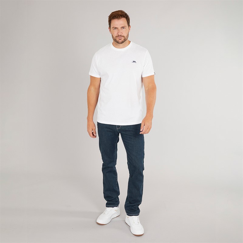 Trespass Mens Svensson Back Logo T-Shirt White