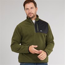 Trespass Mens Mcgeechan 1/2 Zip Micro Fleece Dark Vine