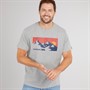 Trespass Mens Olsson Front Logo T-Shirt Grey