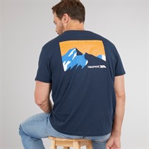 Trespass Mens Svensson Back Logo T-Shirt Navy