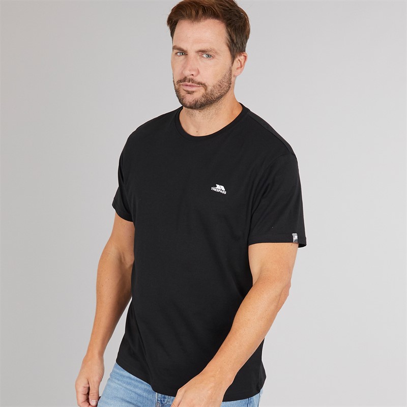 Trespass Mens Svensson Back Logo T-Shirt Black