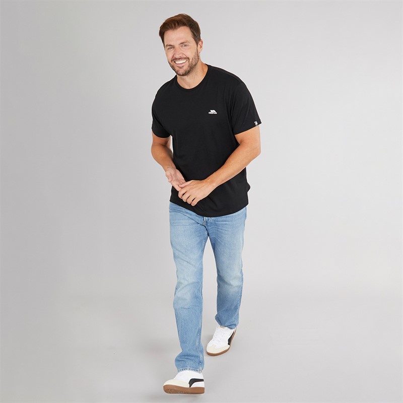 Trespass Mens Svensson Back Logo T-Shirt Black