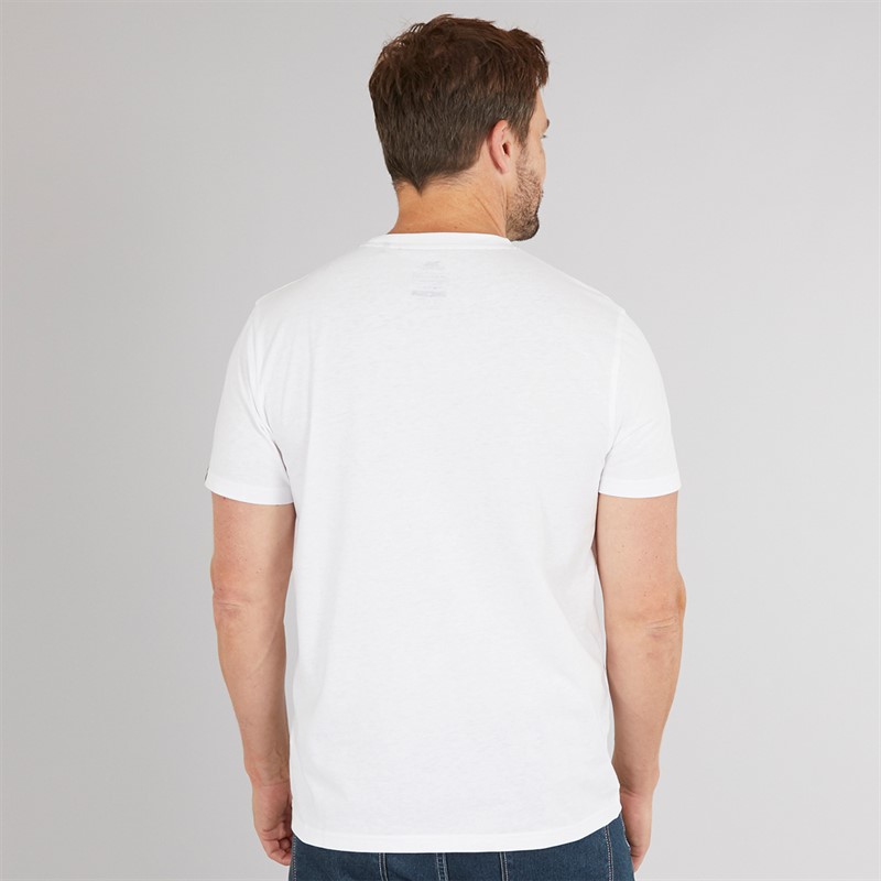 Trespass Mens Olsson Front Logo T-Shirt White