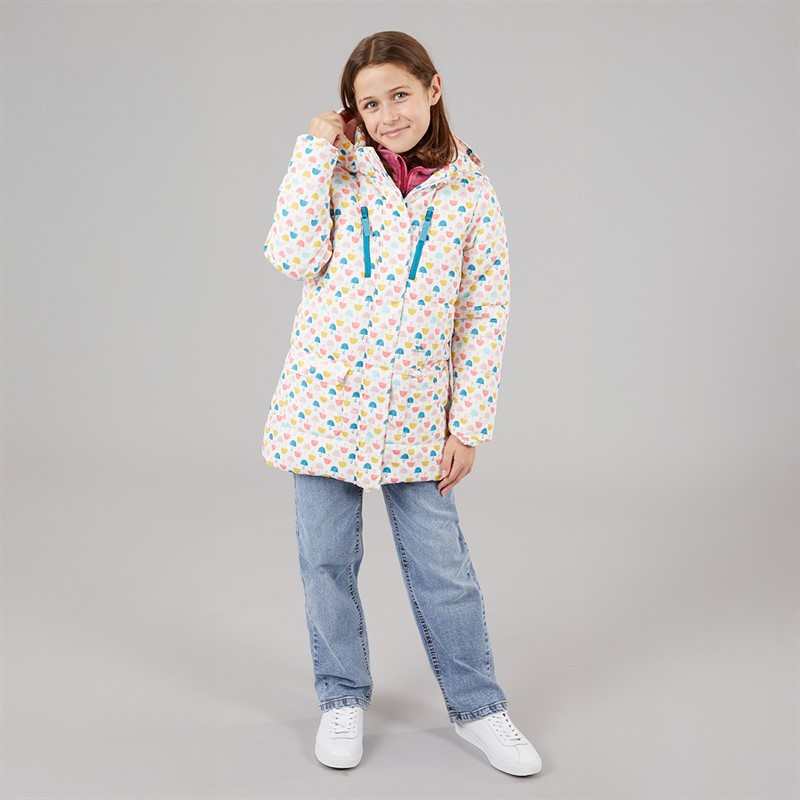 Trespass Mädchen Suzee Regenschirm Gepolsterte Kapuzenjacke Multi