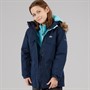 Trespass Junior Mädchen Larission Isolierte Wasserdichte Parka Marineblau