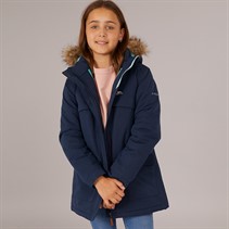 Trespass Junior Girls Larission Insulated Waterproof Parka Navy
