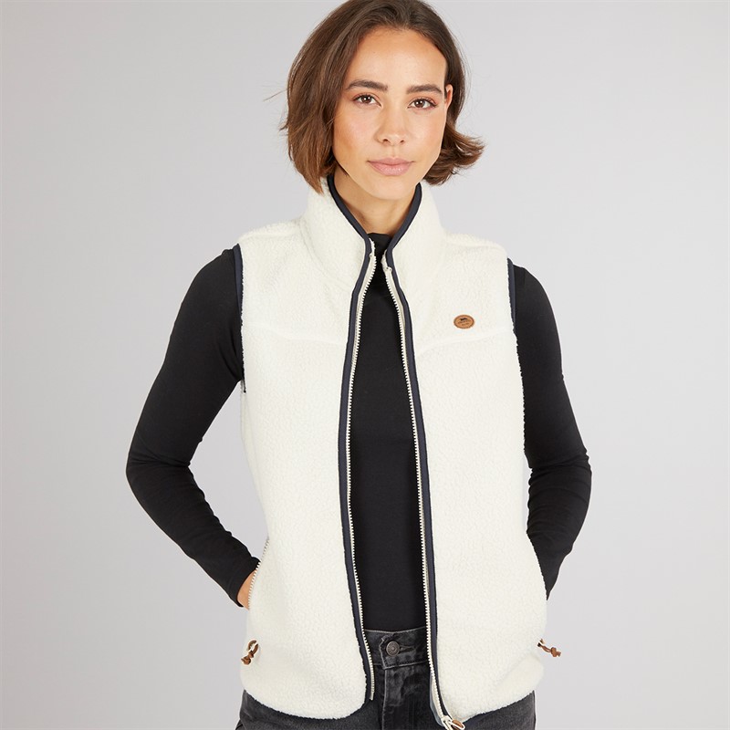 Trespass Womens Pleasance Full Zip Fleece Gilet Ghost - Size M