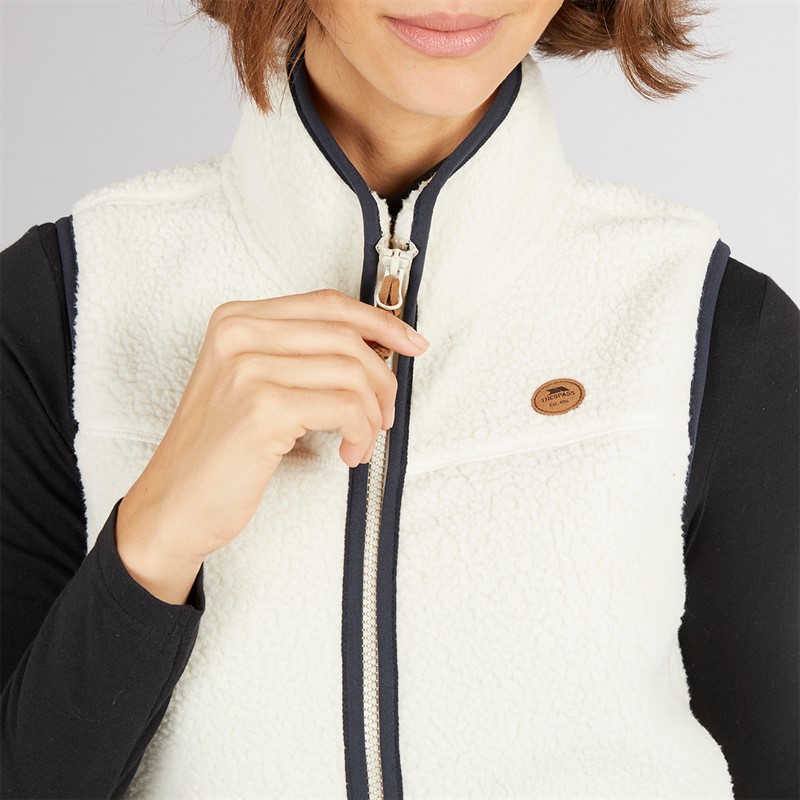 Trespass Damen Pleasance durchgehender Reißverschluss Fleece Weste Ghost