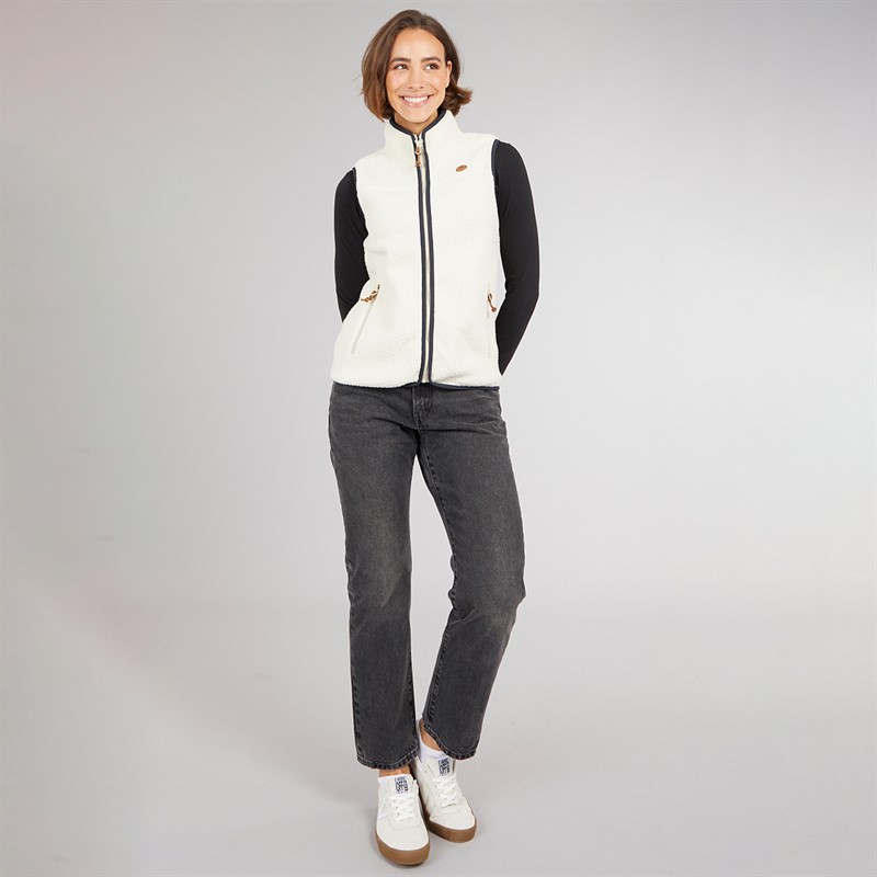 Trespass Damen Pleasance durchgehender Reißverschluss Fleece Weste Ghost