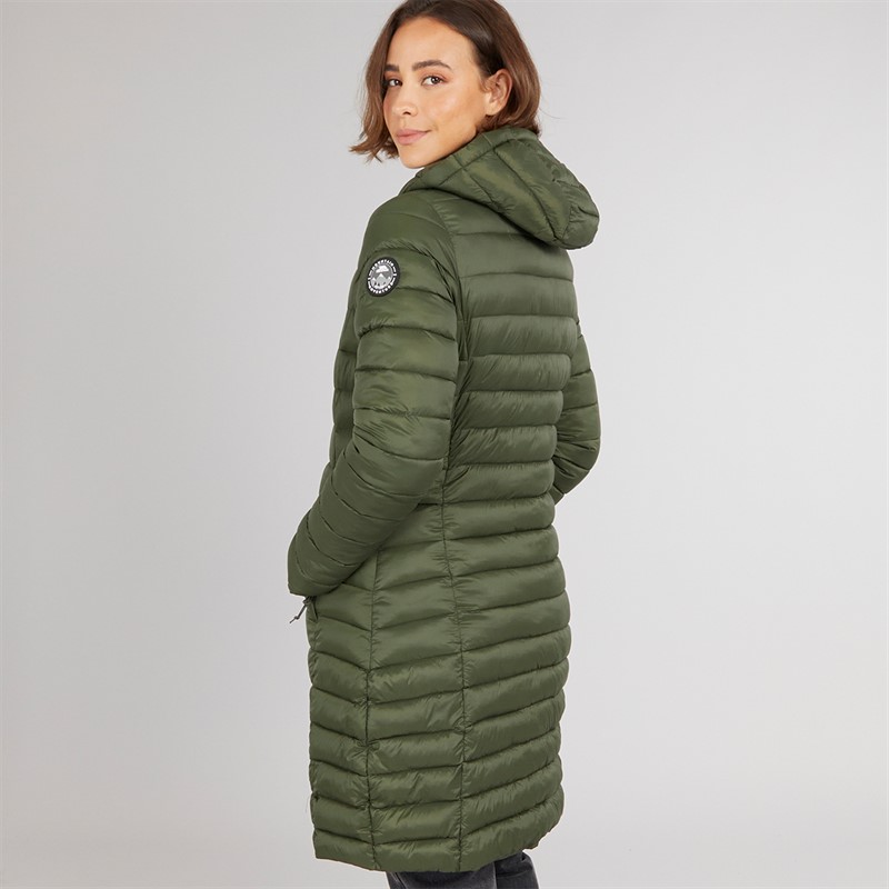 Trespass Damen Dorothea Gefütterter Kapuzen Langmantel Dark Vine