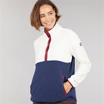 Trespass Womens Abilene Half Button Fleece Ghost