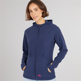Sweat à Capuche Femme Trespass Rouge – Taille M, Zippé, Laine 80% (occasion)