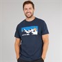 Trespass Mens Olsson Front Logo T-Shirt Navy
