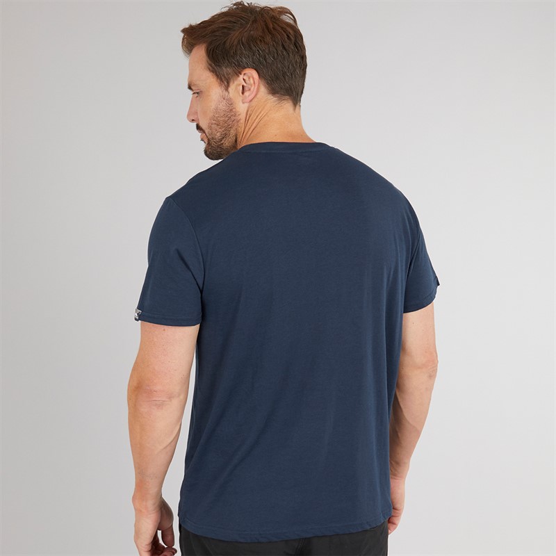 Trespass Mens Olsson Front Logo T-Shirt Navy