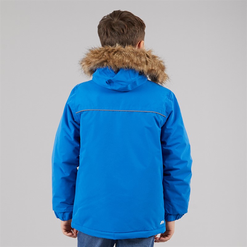 Trespass Junge Upsider Isolierte Wasserdichte Parka Blau