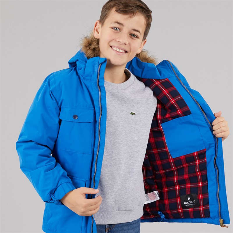 Trespass Junge Upsider Isolierte Wasserdichte Parka Blau