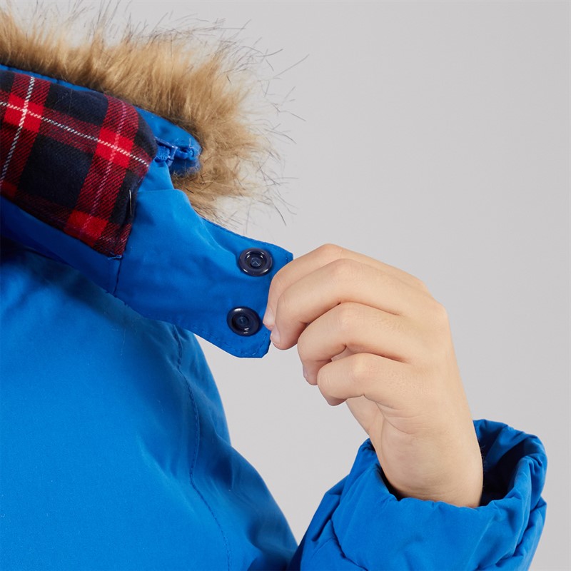 Trespass Junge Upsider Isolierte Wasserdichte Parka Blau