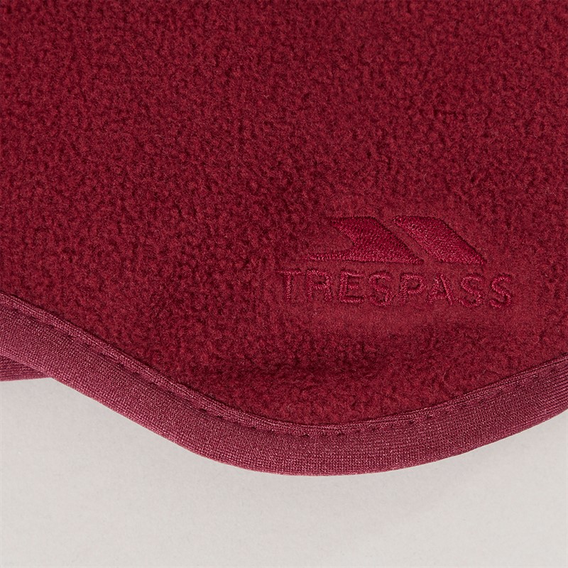 Trespass Womens Lorax Fleece Ear Warmer Dark Cherry