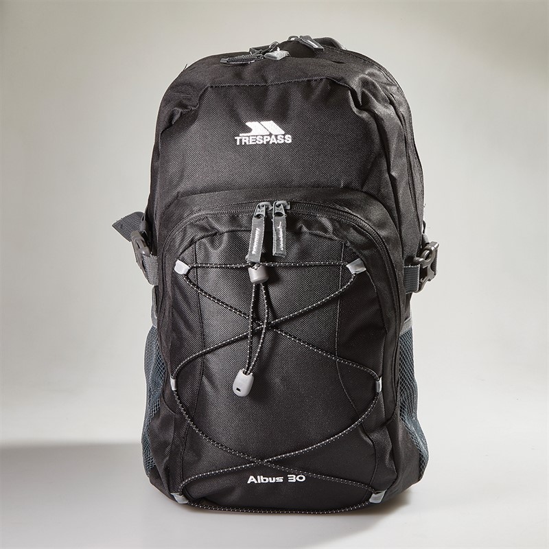 Trespass Albus 30L Rucksack Black/Black