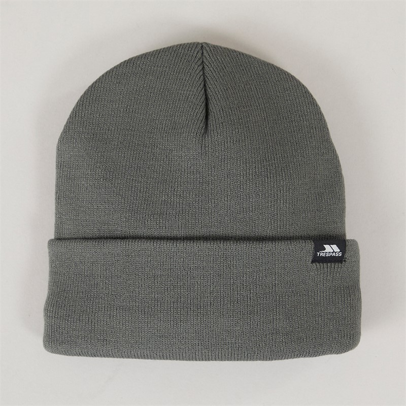 Trespass Littlebrook Knitted Beanie Storm Grey - Size OS