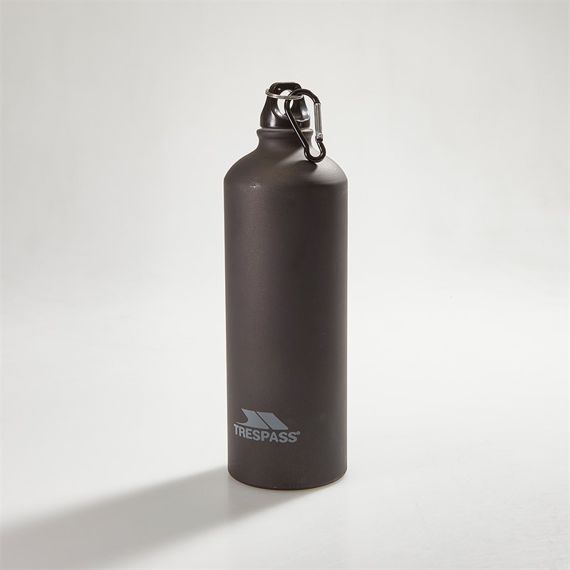 Trespass Slurp 1L Stainless Steel Drinks Bottle Matte Black - Size OS