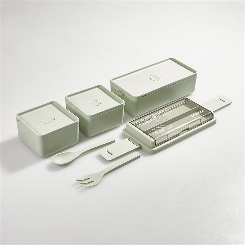 Trespass Bento 1400ml Lunchbox Sage