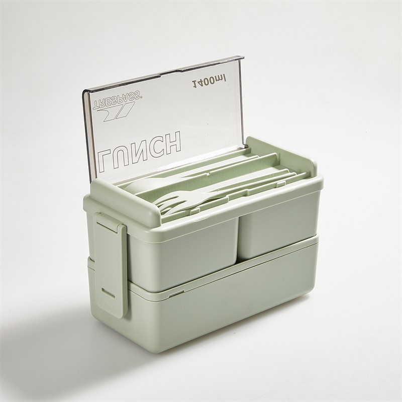Trespass Bento 1400ml Lunchbox Sage
