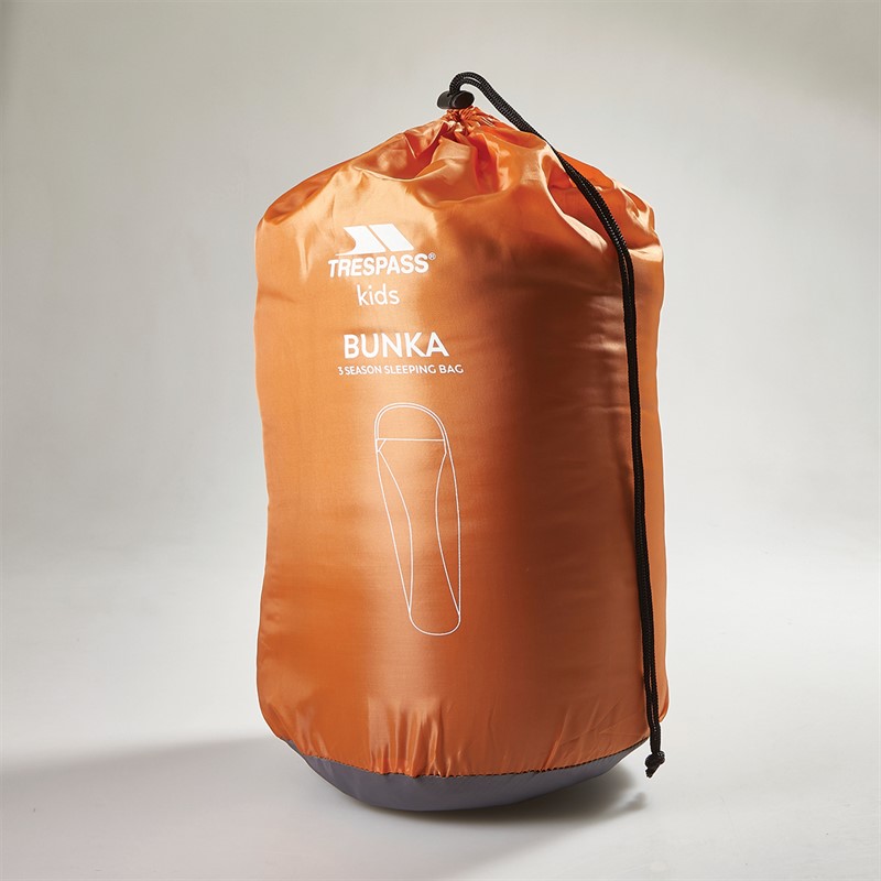 Trespass Kids Bunka 3 Season Sleeping Bag Carrot - Size OS