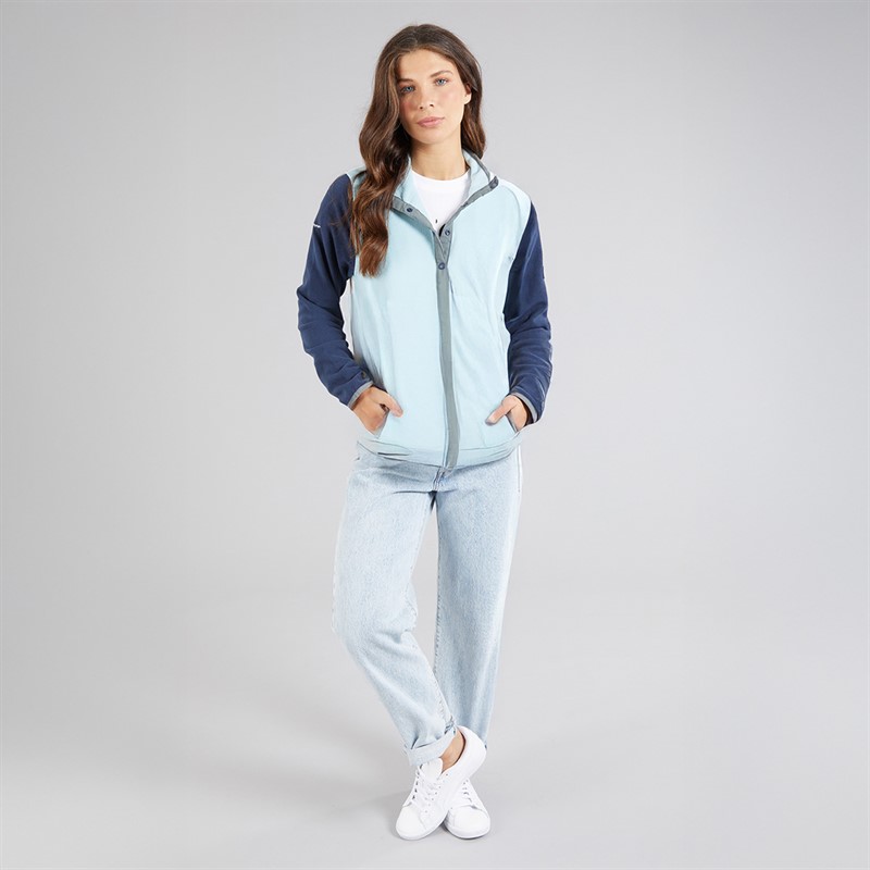 Trespass Womens Garzoni Half Button Fleece Seafoam