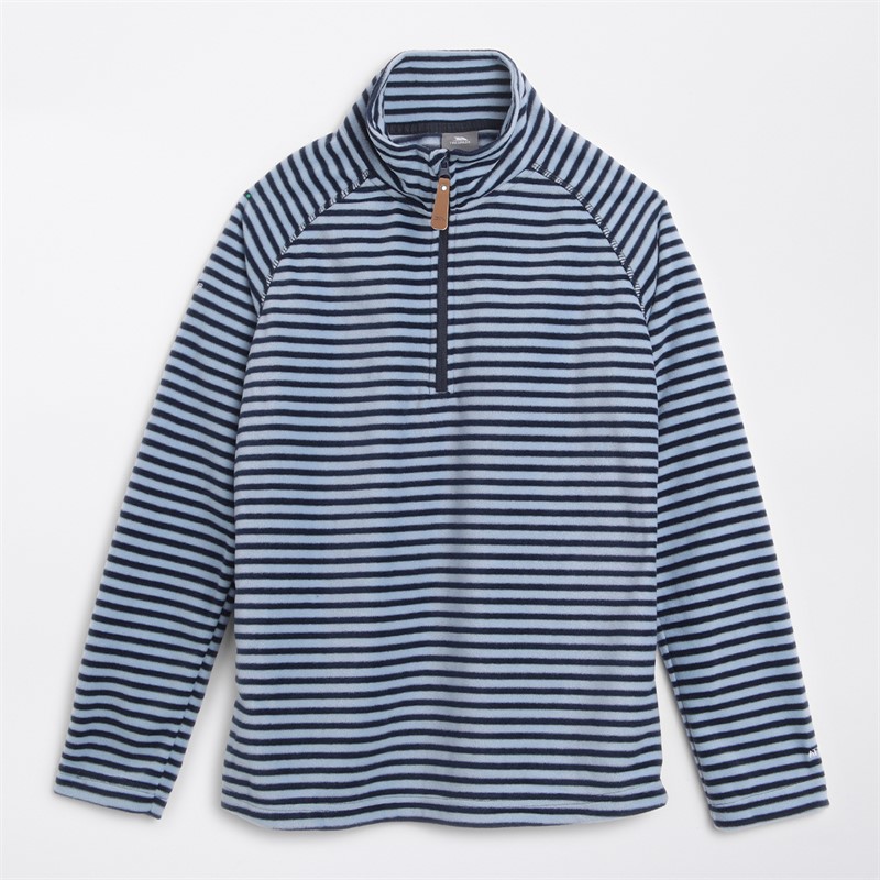 Trespass Womens Silvana Striped 1/2 Zip Fleece Cool Blue
