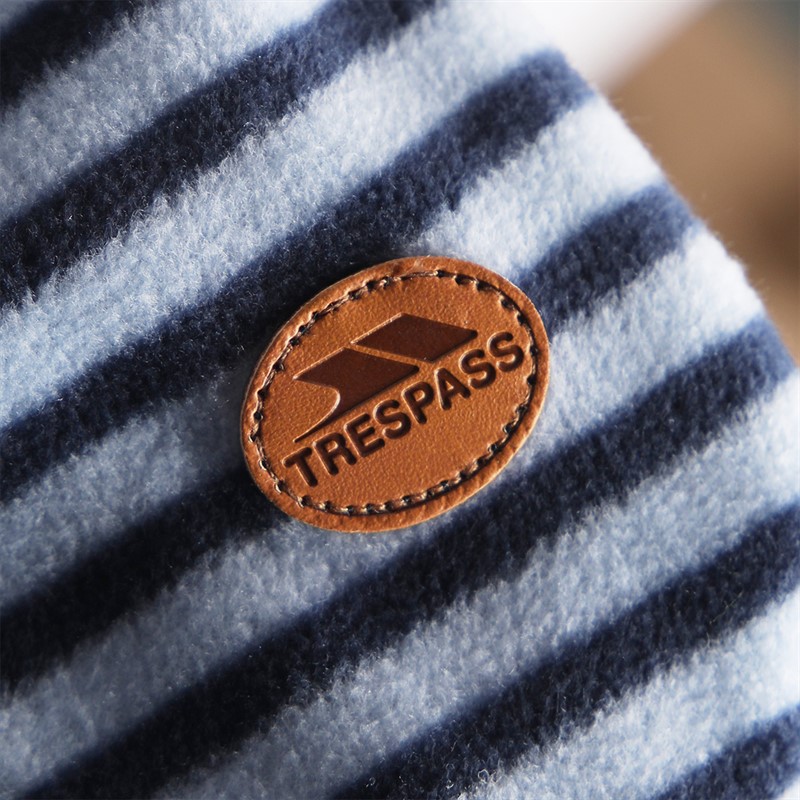 Trespass Womens Silvana Striped 1/2 Zip Fleece Cool Blue