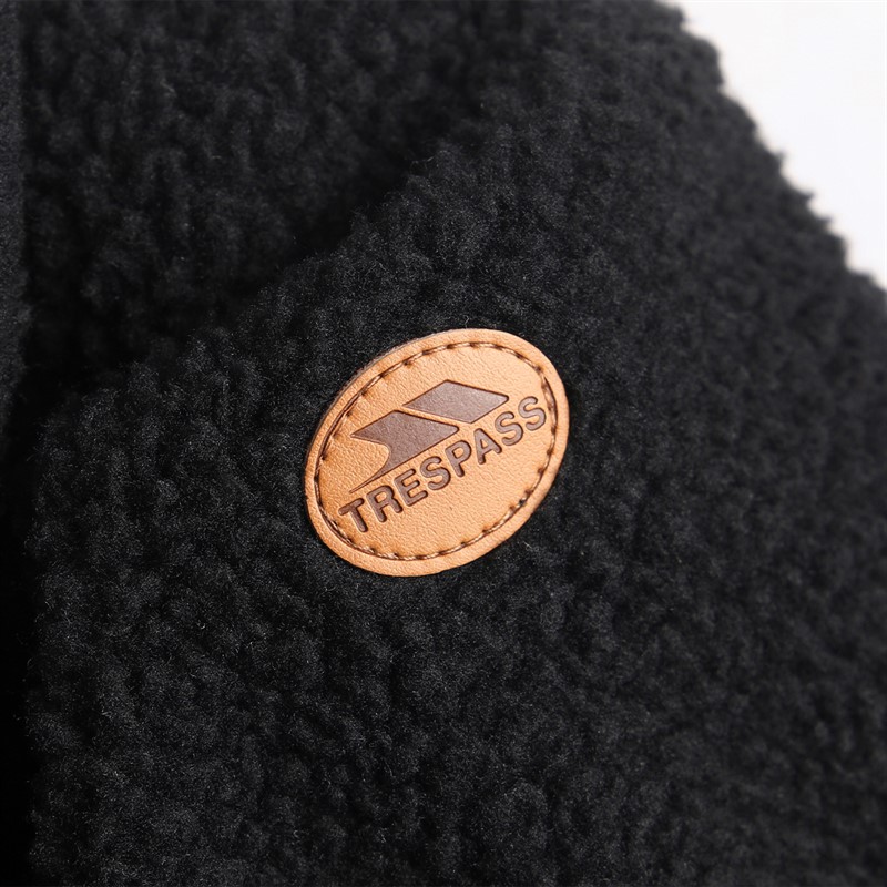 Trespass Womens Chatty Full Zip Sherpa Fleece Black