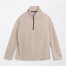 Trespass Womens Silvana Striped 1/2 Zip Fleece Softstone