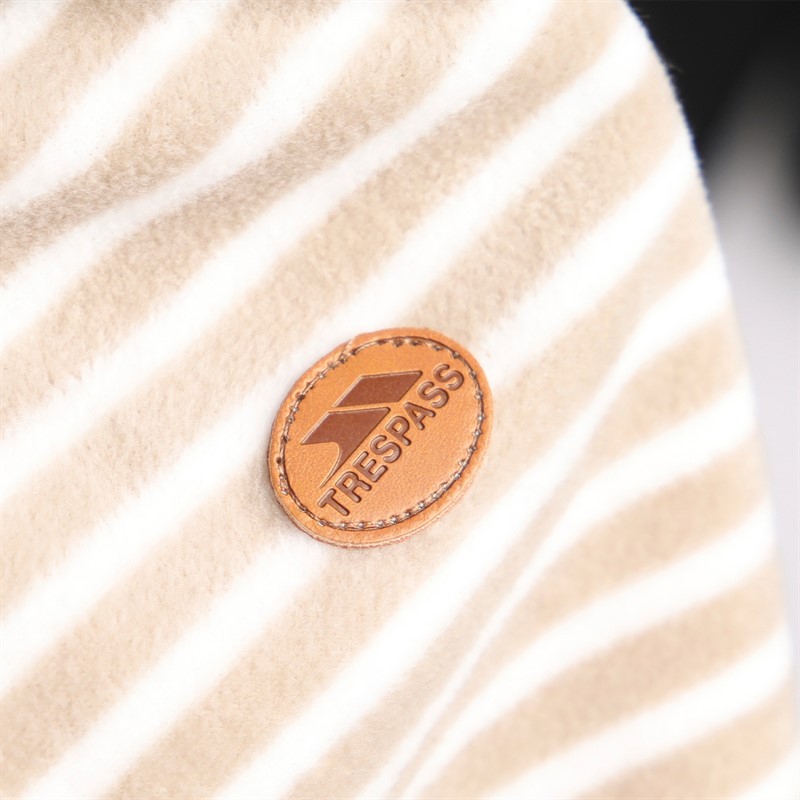 Trespass Womens Silvana Striped 1/2 Zip Fleece Softstone