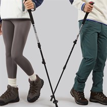 Trespass Qiklock Walking Pole Silver