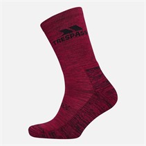 Trespass Womens Leader Eco Lightweight Walking Socks Fig Melange