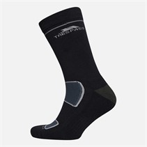 Trespass Mens Rizzle Eco Lightweight Walking Socks Black