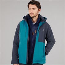 Trespass Mens Fala Waterproof Shell Jacket Bondi Blue