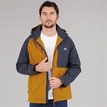 Trespass Mens Fala Waterproof Shell Jacket Ginger