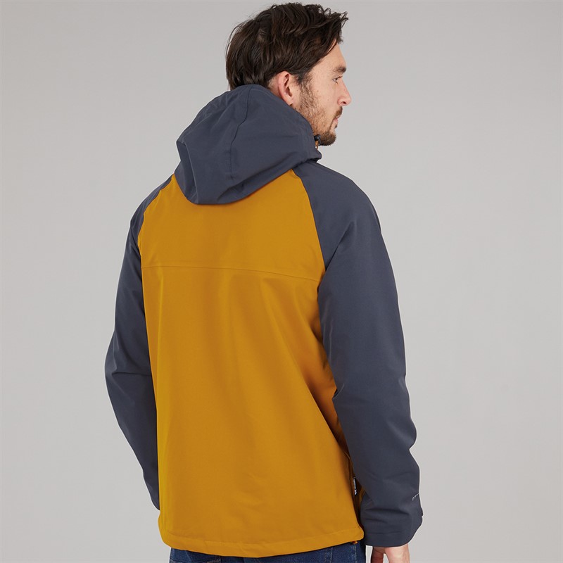 Trespass Mens Fala Waterproof Shell Jacket Ginger