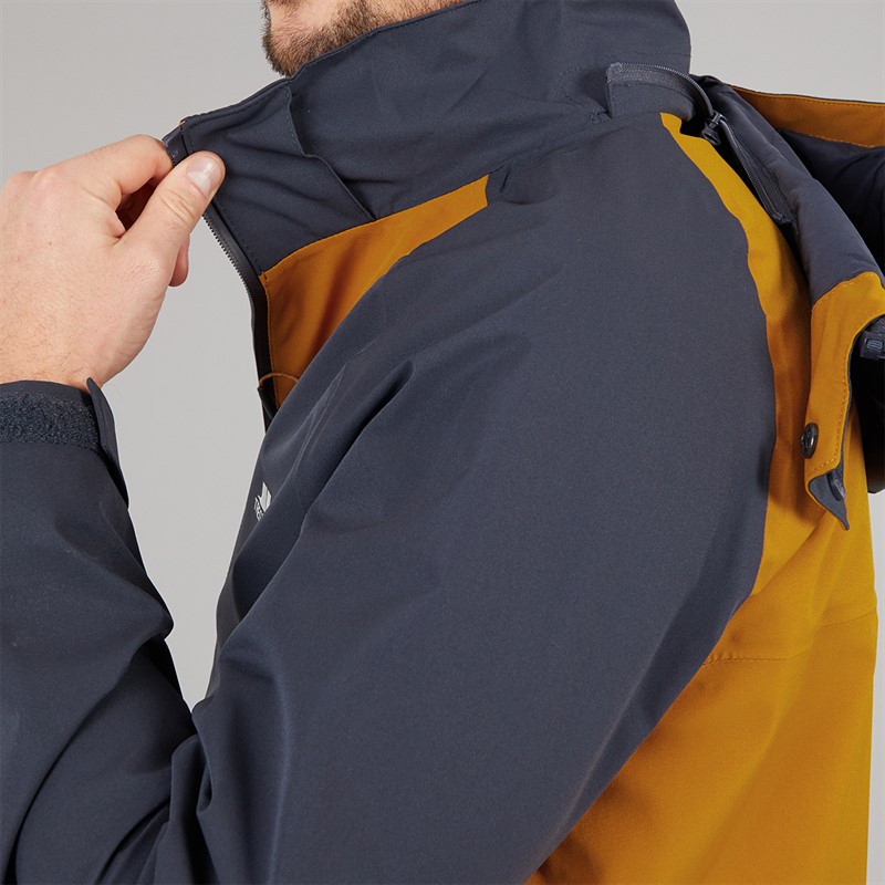 Trespass Mens Fala Waterproof Shell Jacket Ginger