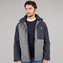 Trespass Mens Fala Waterproof Shell Jacket Storm Grey