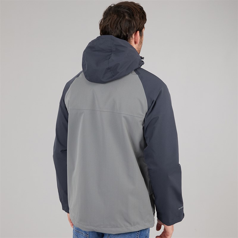 Trespass Mens Fala Waterproof Shell Jacket Storm Grey